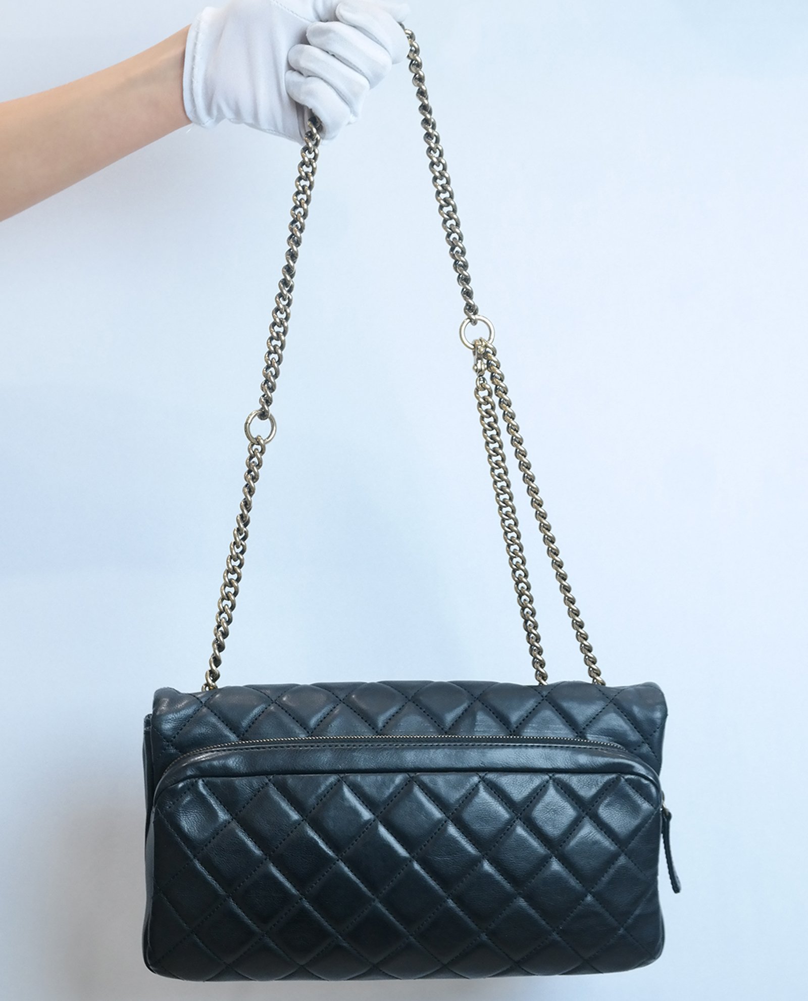 Chanel cc discount crown flap bag